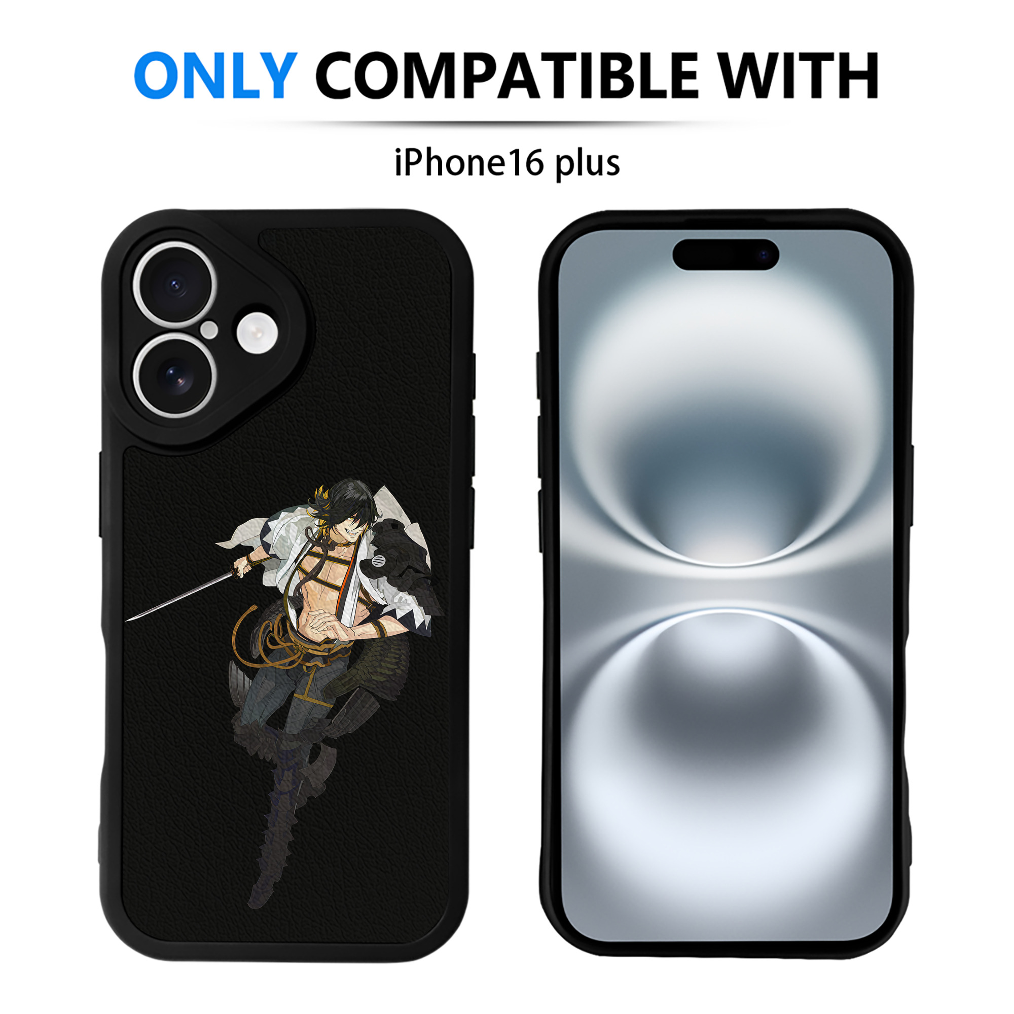 （画像用） 刀剣乱舞 Touken Ranbu 【iPhone 16シリーズ対応】シリコンスマホケース（レザー調） 材質：シリコン